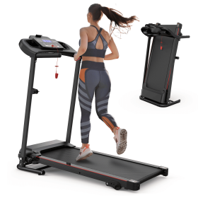 Folding Treadmill with Incline 2.5HP 12KM/H Electric Treadmill for Home Foldable