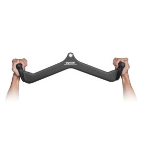 VEVOR LAT Pulldown Attachment, Cable Machine Rowing V-bar Attachment, Tricep Pull Down Bar, Back Strength Training Rubber Coated Handle Grip