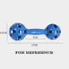 2 Pairs Kids Toy Plastic Hollowed-out Dumbbell with Bell Dance/Gymnastics Props