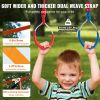 Ninja Warrior Obstacle Course for Kids, 2 x 60 ft Weatherproof Slacklines, 500lbs Weight Capacity Monkey Line, Outdoor Playset Equipment