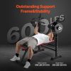 6-in-1 Weight Bench Set, 600lbs Adjustable Workout Bench Press, Exercise Sit up Bench for Home Gym Strength Training