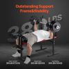 Weight Bench, Multi-Functional Adjustable Weight Bench Press for Full Body Workout, 380lbs Exercise Sit up Bench for Home Gym Strength Training