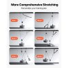 Pulley System, 2 PCS LAT and Lift Pulley System, Gym Rack Pulleys Attachment with two Steel Cables, Short Bar, Dual Grip Handles