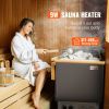 9KW Sauna Heater, Steam Bath Sauna Heater with Built-In Controls, Electric Sauna Stove, 3h Timer and Adjustable Temp for Max. 317-459 Cubic Feet