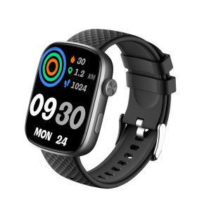 1.95-inch Smartwatch Fitness Tracker With Multiple Exercise Modes (Option: Black)