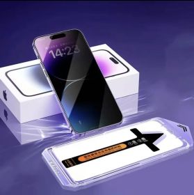 2 Pack For Phone 14, 15 Plus, Pro, Pro Max Matte Screen Protector Glass, HD Clear, Anti Glare, Anti Fingerprint, Shatterproof Sensitive Touch Qui (Option: Phone14-HD and Anti Spy)