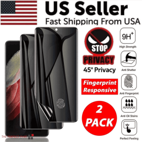 2-Pack Anti-Spy Privacy Hydrogel Screen Protector For  S23 Ultra Plus S22 (Option: Samsung Galaxy S22-1PC)