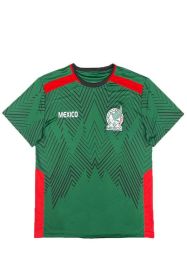 UNISEX MEXICO TEAM WORLD SOCCER JERSEYS TOP (Color: Green, size: L)