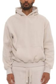 Premium Cotton Blend Hoodie (Color: Oatmeal, size: 2XL)