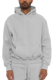 Premium Cotton Blend Hoodie (Color: HGREY, size: 2XL)