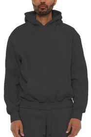 Premium Cotton Blend Hoodie (Color: Black, size: XL)