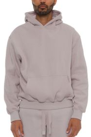 Premium Cotton Blend Hoodie (Color: TAUPE, size: S)