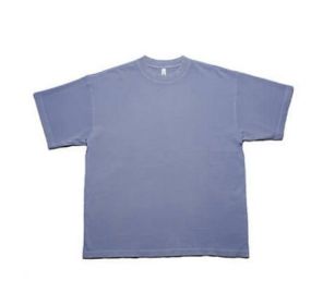 Oversized Short Sleeve Tee (Color: Arctic Blue, size: 2XL)