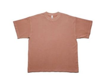 Oversized Short Sleeve Tee (Color: Coral, size: 2XL)