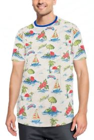Allover Print Short Sleeve Tshirt (Color: AP13, size: 2XL)