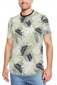 Allover Print Short Sleeve Tshirt (Color: AP09, size: M)
