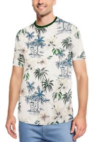 Allover Print Short Sleeve Tshirt (Color: AP15, size: L)