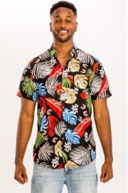 PRINT HAWAIIAN SHIRT (Color: MULTI, size: 2XL)
