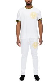 Lion Head Polo Shirt (Color: White, size: S)
