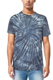 weiv Cotton Tye Dye TShirt (Color: Black, size: S)