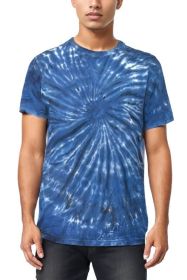 weiv Cotton Tye Dye TShirt (Color: Navy, size: 2XL)