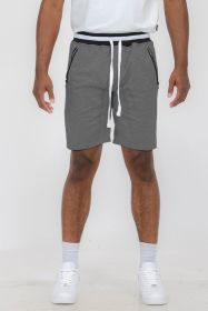 Weiv Mens French Terry Sweat Short (Color: CHARCOAL, size: M)