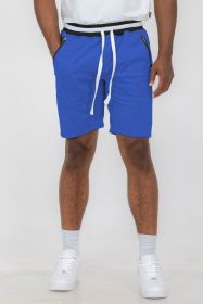 Weiv Mens French Terry Sweat Short (Color: ROYAL, size: XL)