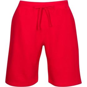 Fleece Sweat Shorts (Color: Red, size: 2XL)