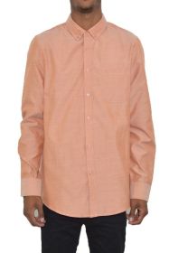 Weiv Men's Casual Long Sleeve Shirts (Color: CINNAMON, size: M)