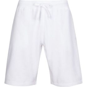 Fleece Sweat Shorts (Color: White, size: 2XL)