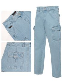 Men's Cargo Pants (Color: LSB, size: 44)