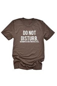 Do Not Disturb Tee (Color: Blue, size: L)