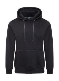 Heavyweight Fleece Pullover Hoodie (Color: Black, size: M)