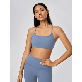 JupiterGear Crisscross Cami (Color: Dusty Blue, size: 12)