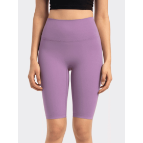 JupiterGear High-Rise Long Shorts (Color: Lavender, size: 8)