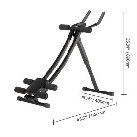 AB Workout Machine, Ab Workout Equipment at Home Gym, Core & Abdominal Trainers for Women, 440 lbs Weight Capacity Strength Training Ab Cruncher (default: Default)