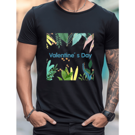 Celebrate in Style with This 100% Cotton Men's Valentine's Day Tee (Style: 144)