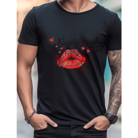 Celebrate in Style with This 100% Cotton Men's Valentine's Day Tee (Style: 137)
