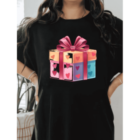 Casual Women's Cotton T-Shirt with Bow Detail - Trendy and Comfortable for Every Season (Style: 181)