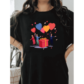 Casual Women's Cotton T-Shirt with Bow Detail - Trendy and Comfortable for Every Season (Style: 214)