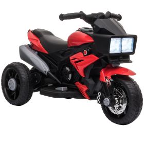 Red 6V Kids Electric Motorcycle Ride-On Dirt Bike Toy With Music Horn Headlights (Option: Red)